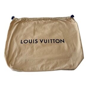Louis Vuitton Large Dust Bag Monogram Beige Drawstring Pouch